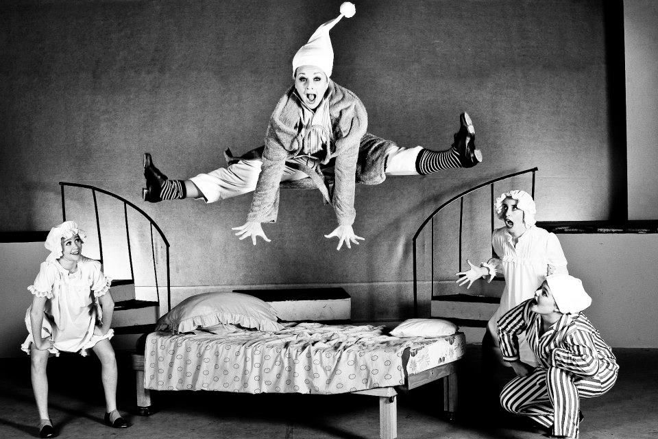 Outline Dance Centre - bw group pajama bed jump