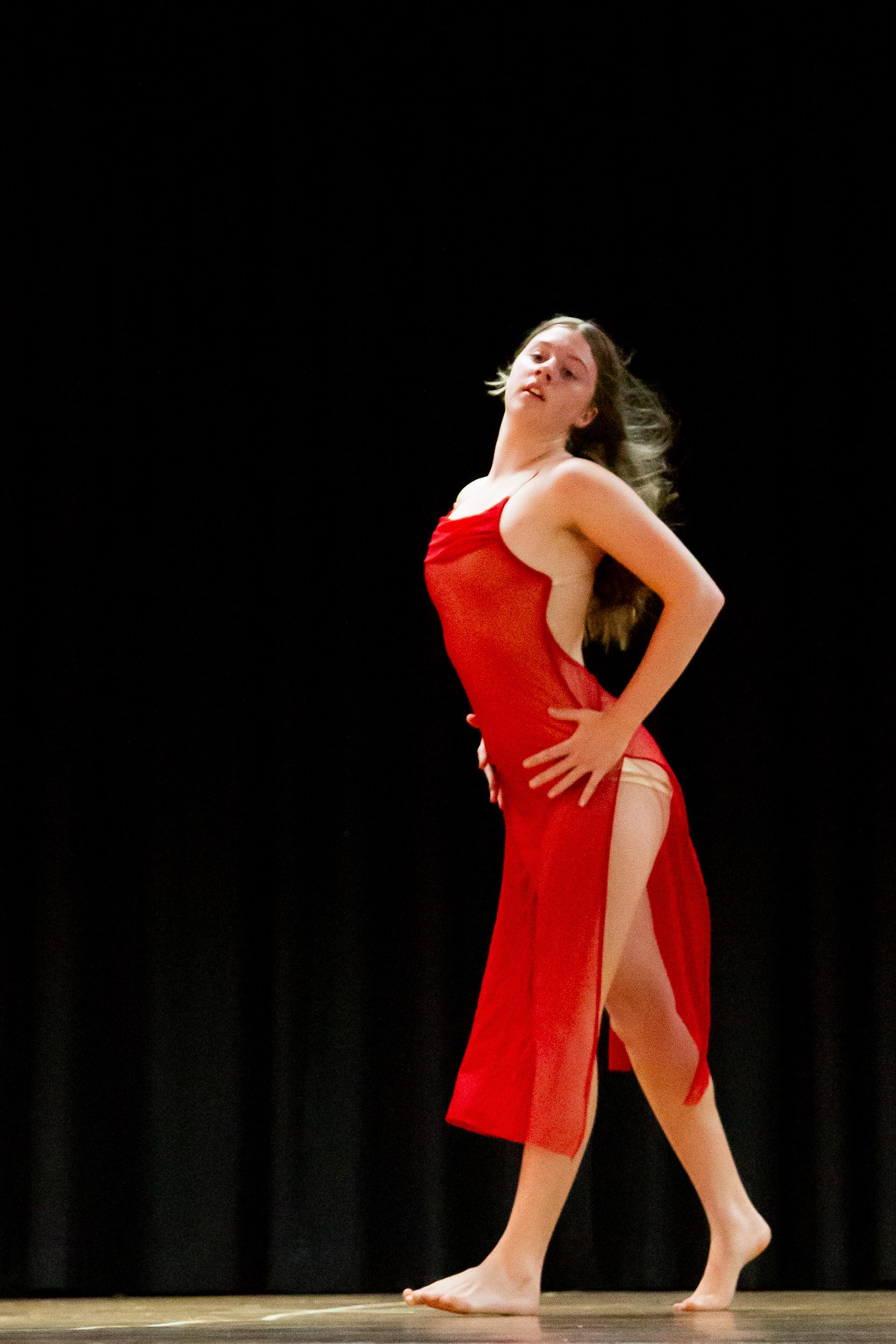 Outline Dance Centre - solo red dress lyrical