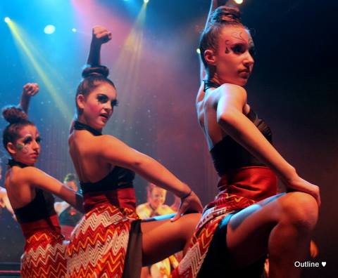 Outline Dance Centre - trio african costume stage